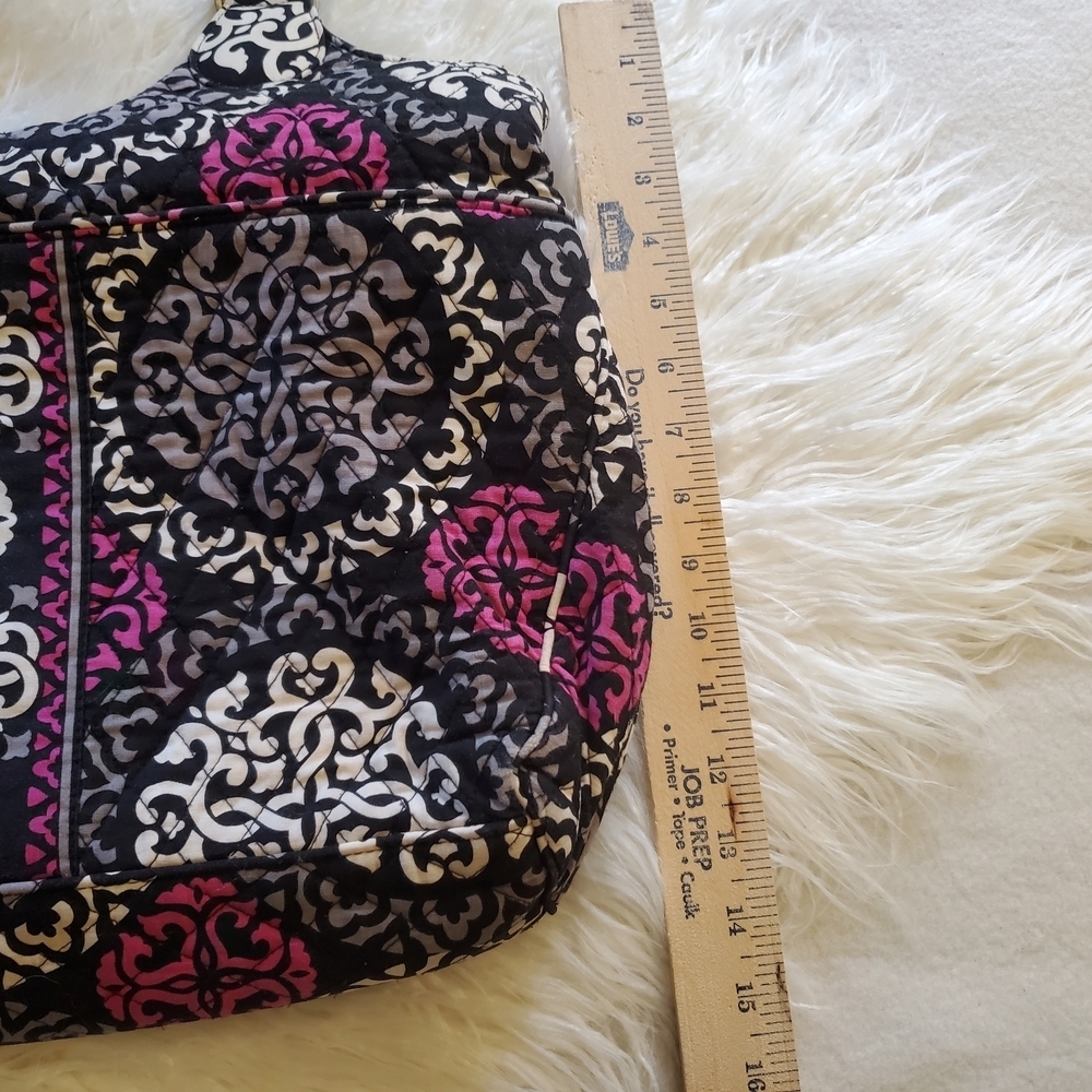 🇺🇸Vera Bradley Black and Fuchsia Shoulder Bag - Picture 9 of 12